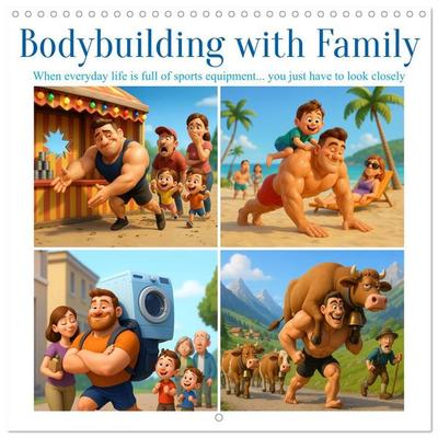 Bodybuilding with Family (Wall Calendar 2027 12 × 12 Inch) CALVENDO 12 Month Wall Calendar
