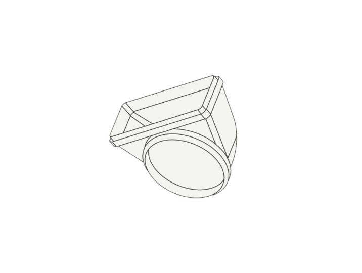 FALMEC coude circulaire vers rectangulaire KACL.387 (ø125 / 150x70 mm - -)