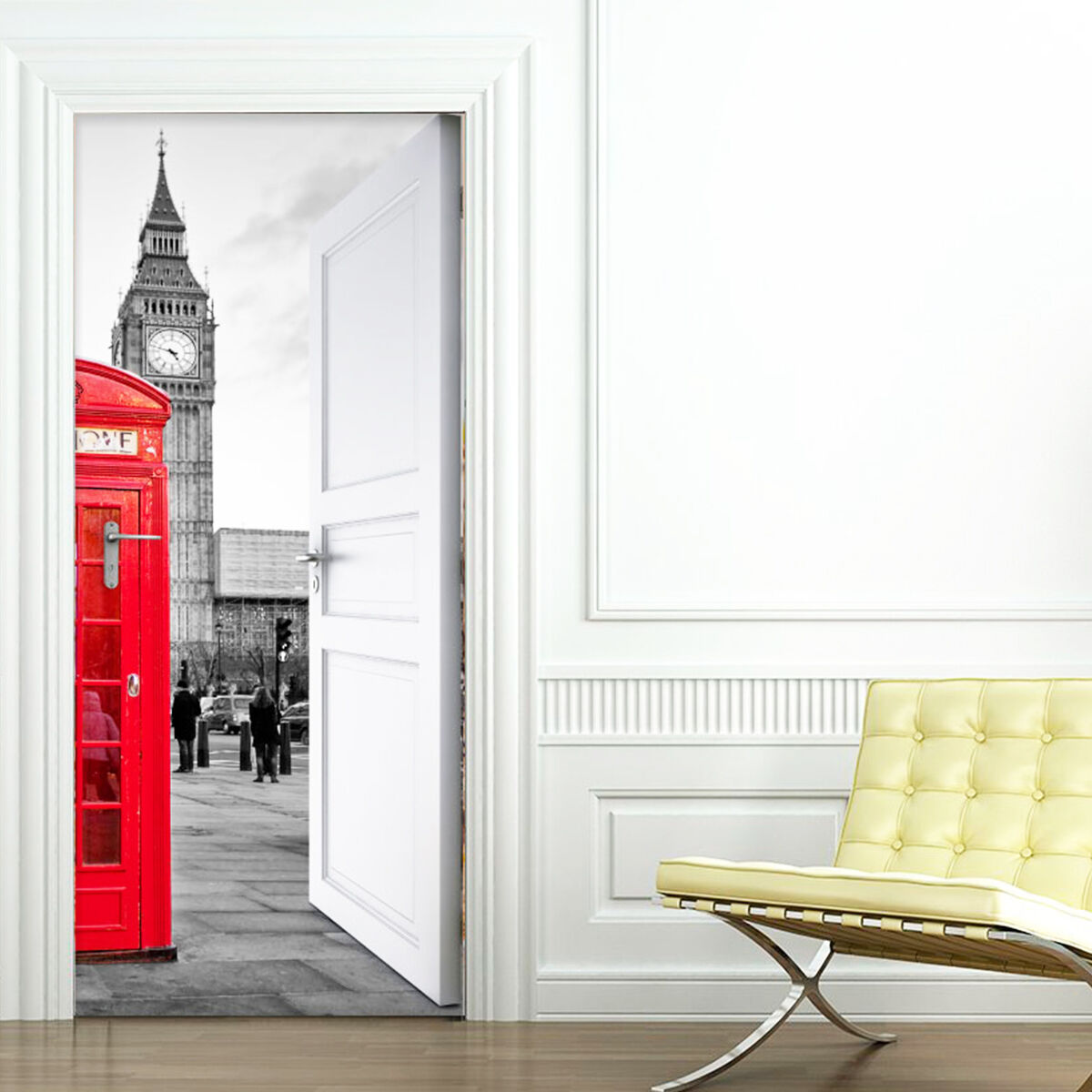 Ambiance-sticker Sticker Londres porte ouverte face au Big Ben