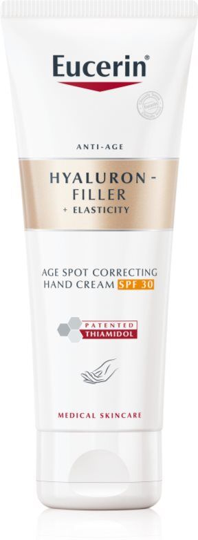 Eucerin Hyaluron-Filler + Elasticity Handcreme gegen Pigment-Flecken SPF 30 75 ml