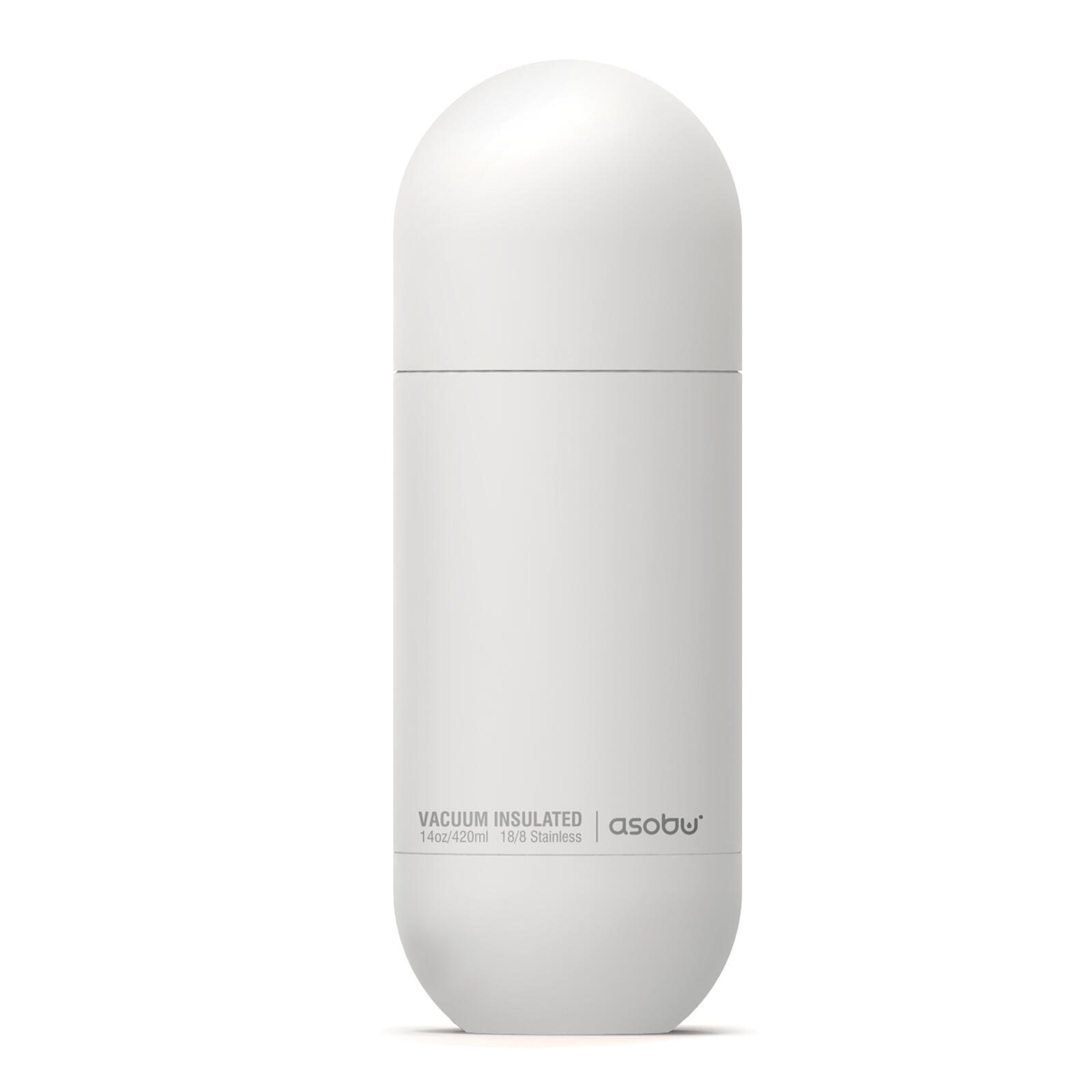 Asobu ORB isolierte Edelstahlflasche mit Trinkbecher - weiß (SBV30 white) 305416
