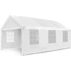 VCM, Pavillon, Hochwertiges Festzelt Partyzelt Bierzelt Gartenzelt Pavillon weiss 4x6 m PE Stahl (600 cm, 600 cm)