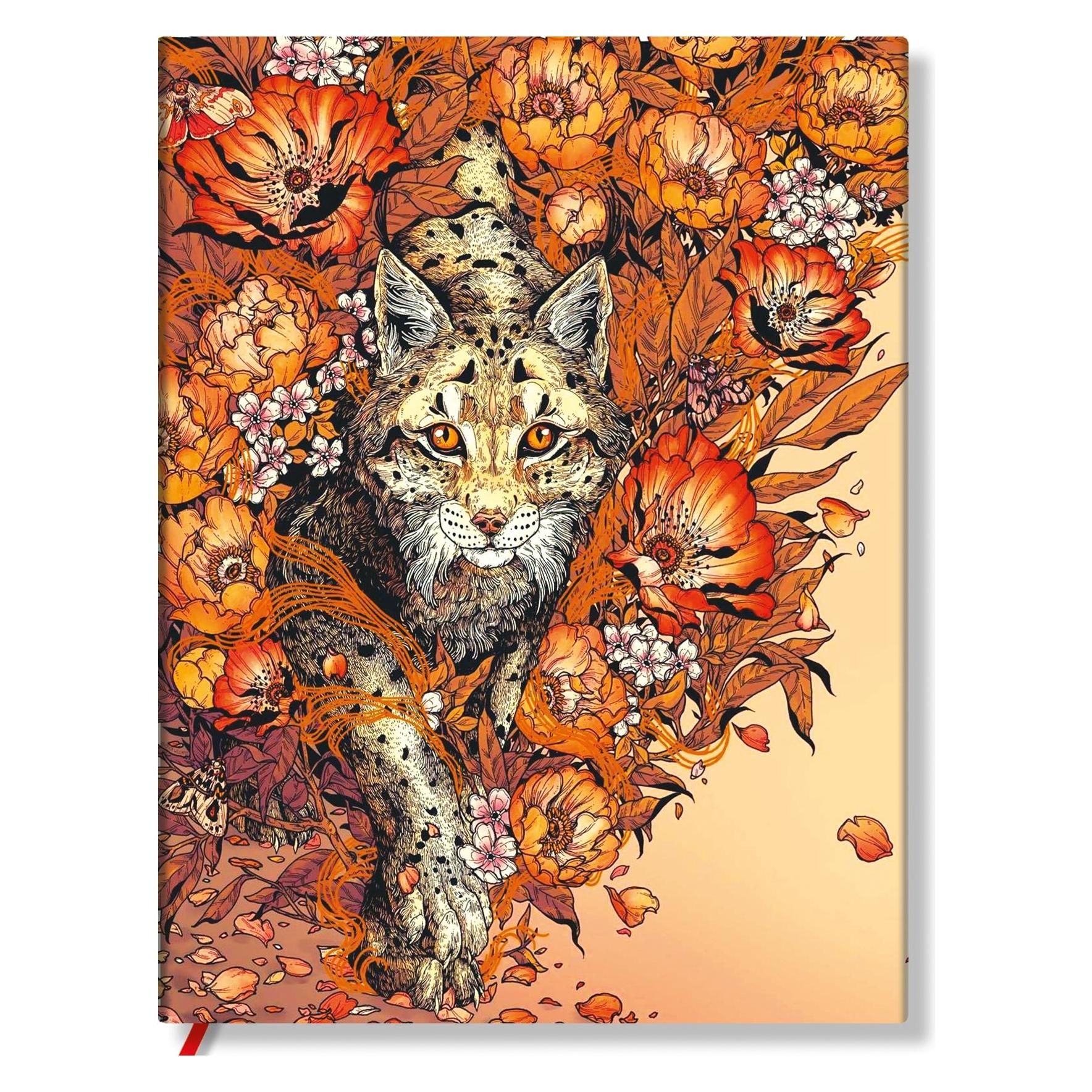 Paperblanks Notizbuch Softcover Aufsteigender Luchs Mini Liniert (90 x 140 mm, Liniert, Weicher Einband) (60959328)