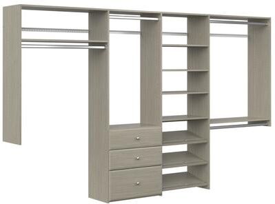 Easy Track Dual Tower Deluxe Closet Kit