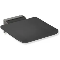 HEWI Mobiler Klappsitz System 900, Wandkonsole Edelstahl, Sitzfläche Kunststoff, 350x340 mm, HEWI Farbe ER
