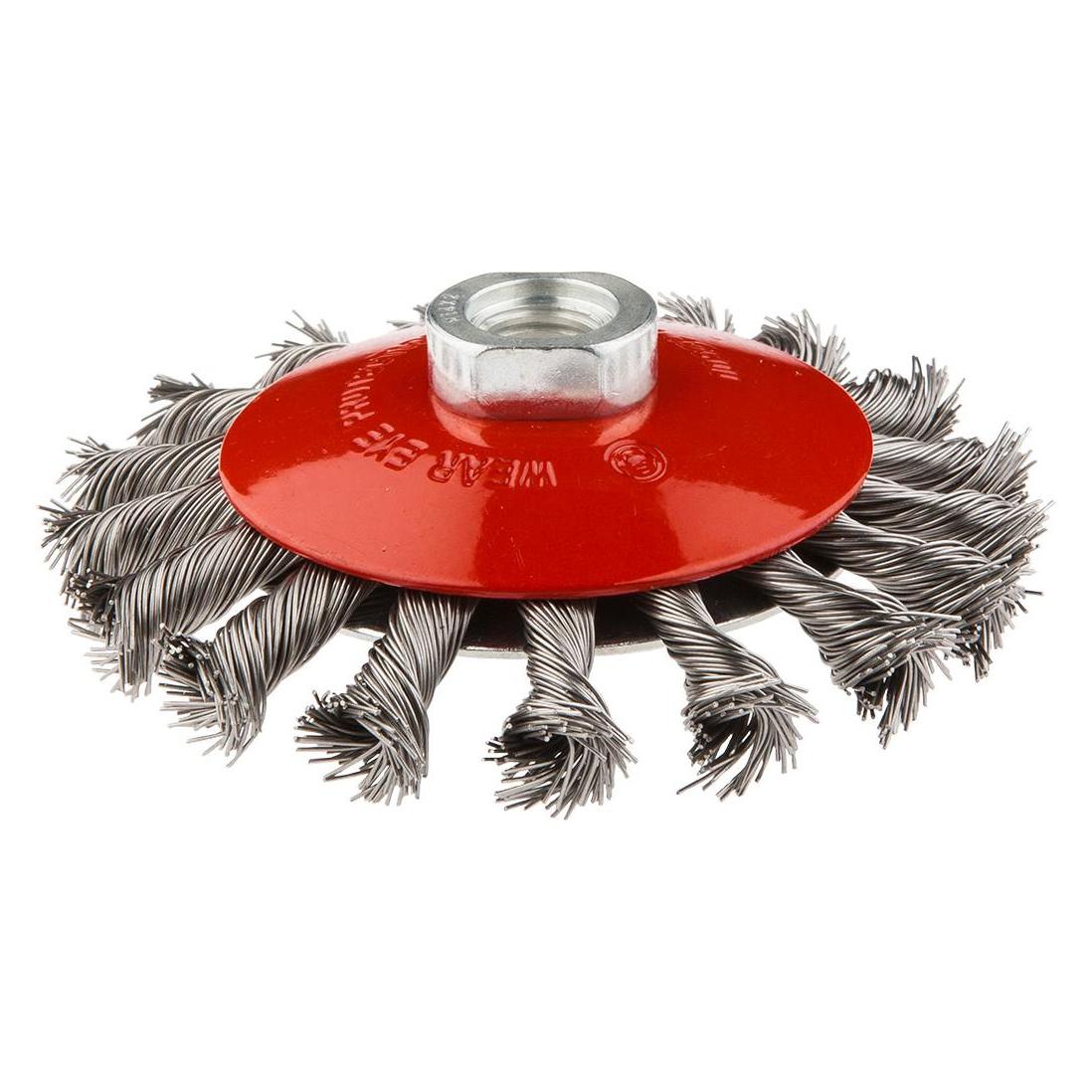 Graphite Wire disc brush, bent 115 mm M14 INOX - 57H591 (TOP-57H591)