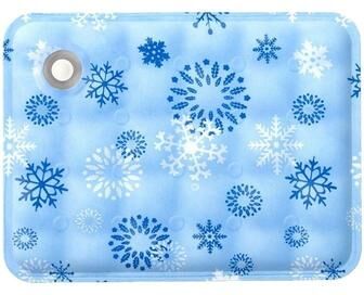 Fusion Finds Self Cooling Pet Cooling Mat For Dogs & Cats Portable Cooling Gel Pet Pad For Summer blue Snowflake xl