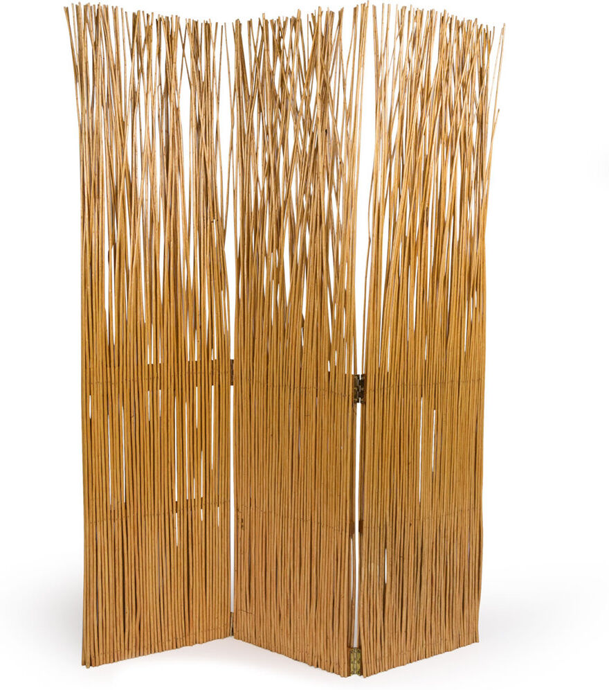 Bay Isle Home Ravenswood 120cm W x 170cm H 3 - Panel Folding Room Divider Ecru 170cm H X 120cm W X 3cm D