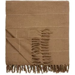 IB Laursen Doppelte Bettdecke Braun mit Streifen 240x240 cm, 240 x 240 cm