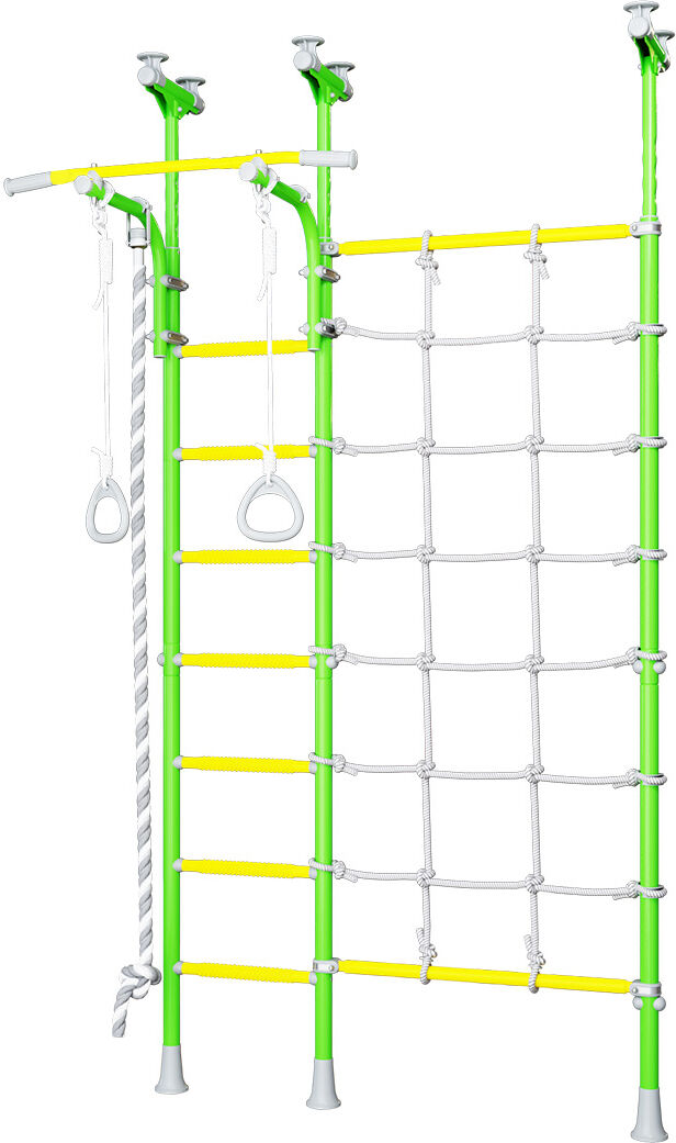 Monkey-Gym Espalier de gymnastique avec filet d’escalade Mercury 3