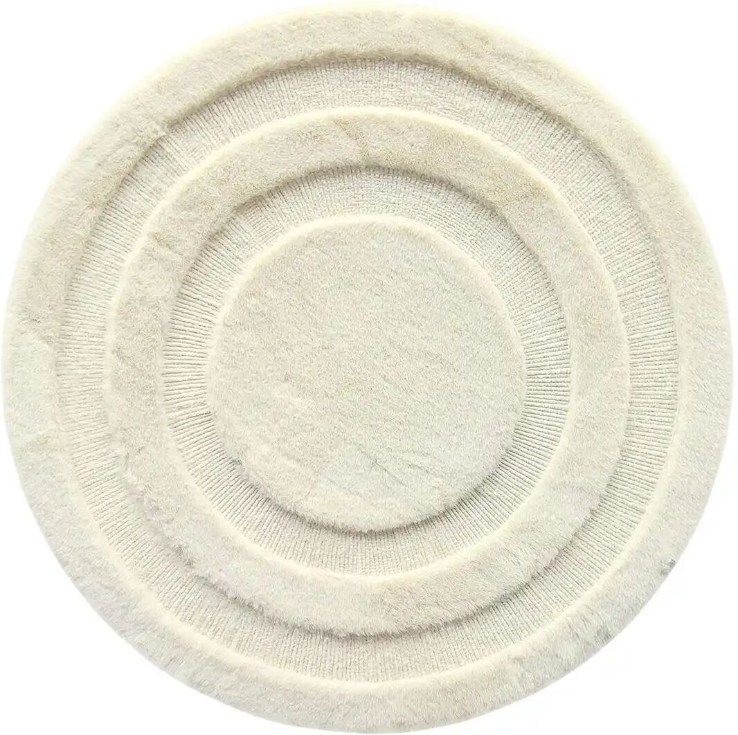 LevelOne Webteppich  Bunny Circles ¦ beige ¦ Synthetische Fasern Ø: 70