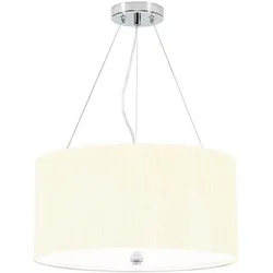 Elstead Lighting, Pendelleuchte, Pearce Hängeleuchte E27 3-fach 45cm Poliertes Chrom Elfenbein (E27)