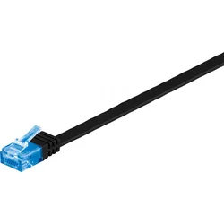 GOOBAY 96301 - Cat.6a Flachkabel schwarz 0,5 m
