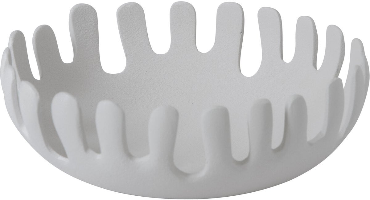 J-Line decoratieve schaal aluminium wit