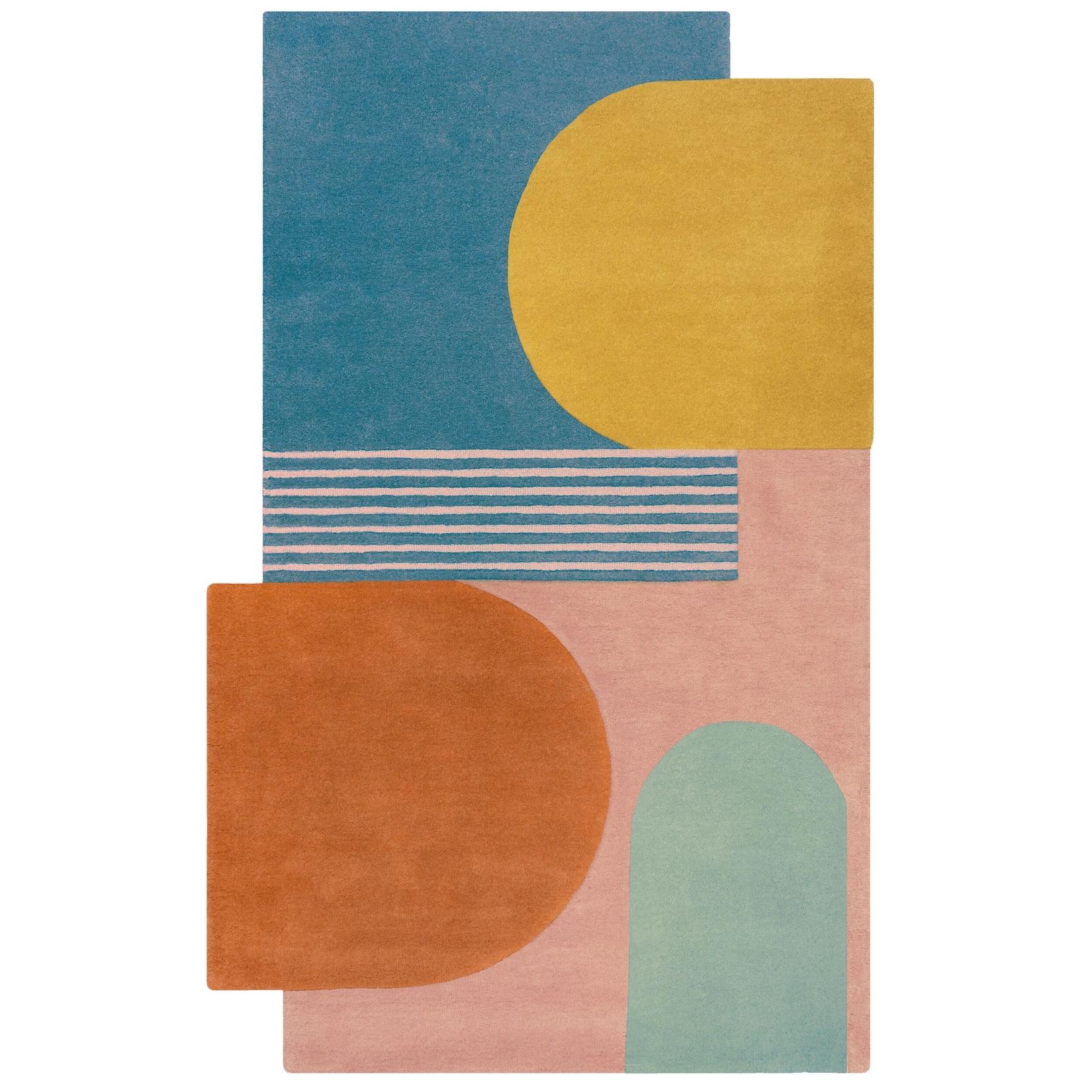 Wollteppich abstrakt Hellbunt 200 x 290 cm - HALLEIN Kadima Design