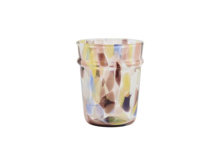 Verre à eau en verre multicolore