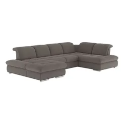 set one by Musterring Wohnlandschaft SO 4100 Stoff Grau Schlamm