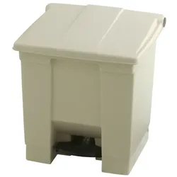 Treteimer Rubbermaid 30 L beige Kunststoff-Abfallbehälter, ohne Inneneimer