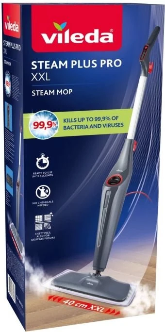 Vileda STEAM PLUS PRO XXL Dampfreiniger inkl. 2 Ersatzbezüge