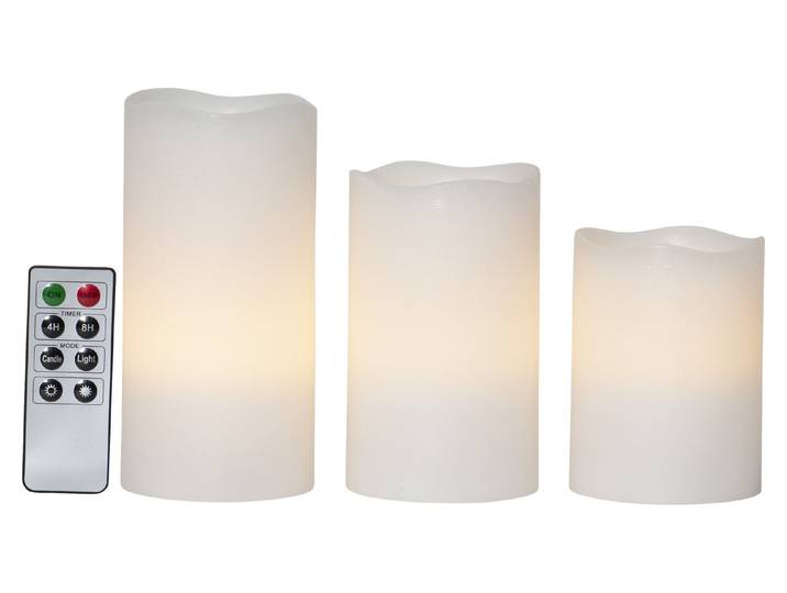 LED Pillar Kerze 3P May