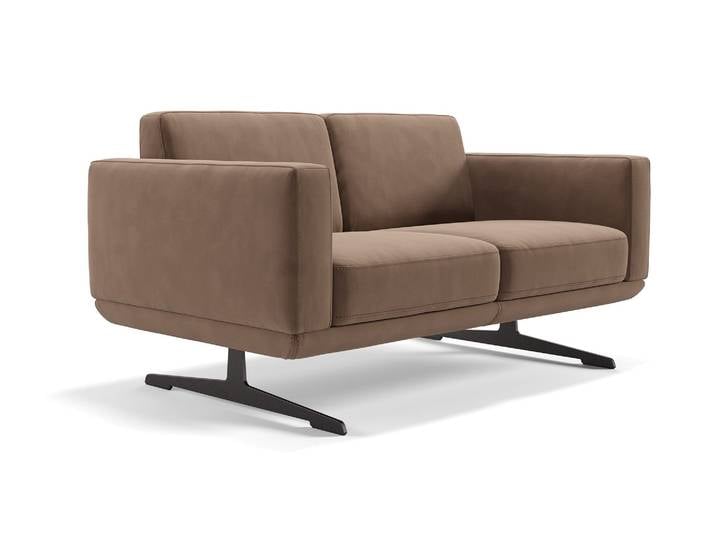 Hochwertiges Stoff 2-Sitzer Sofa MARETO Luxus Stoffcouch
