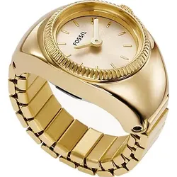 Fossil Quarz / 2 Zeiger Ring Watch ES5246 - goldfarben - LESS THAN 22mm