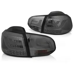LED Lightbar Rückleuchten passend für VW Golf 6 (VI) Bj. 08-12 Smoke