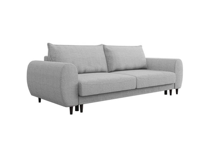Beautysofa 3-Sitzer Schlafsofa Cortez hellgrau, Hellgrau, 251x76x95 cm, Wohnzimmer, Sofas & Couches, Sofas, 3-Sitzer Sofas