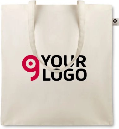 ORGANIC COTTONEL Shopper cotone bio 38x42 cm certificata OEKO-TEX Personalizzate o neutre