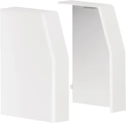 Hager L22369010 Endstück Paar schnittkaschierend zu Rangierkanal RK 110x80mm reinweiß