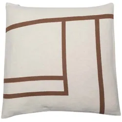 David Fussenegger Kissenhülle Nova 'Linien' 60 x 60 cm (Farbe: Rohweiß)