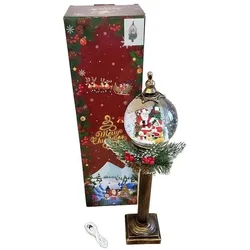 Adar, LED Weihnachtsdeko, Weihnachtliche LED-Lampe mit Schneekugel MIX