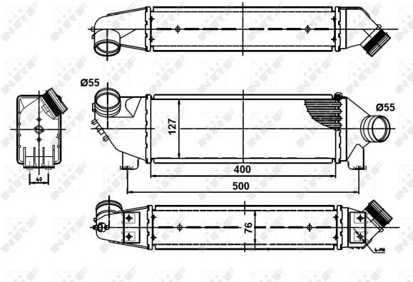 Nrf Ladeluftkühler 30886 Für Ford