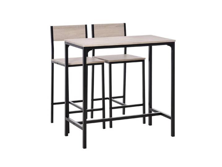 FELIXLEO Bartisch Bartisch Set Bartisch mit Barhocker Set Esstisch mit 2 Stühlen (1-St)