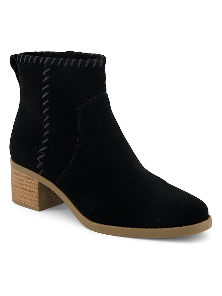 TOMS Leder-Stiefeletten "Delilah" in Schwarz - 38