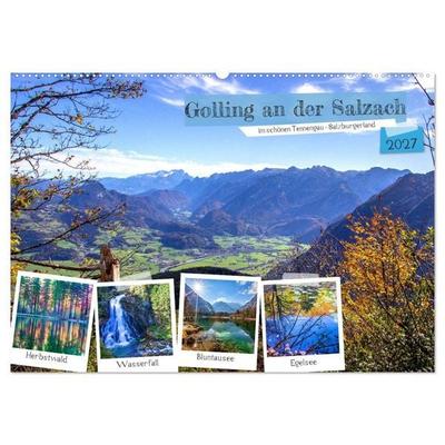 Golling an der Salzach (Wandkalender 2027 DIN A2 quer), CALVENDO Monatskalender