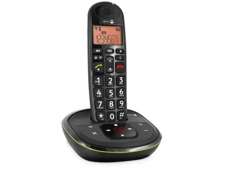 Doro PhoneEasy 105WR - DECT telefoon - Antwoordapparaat - Zwart