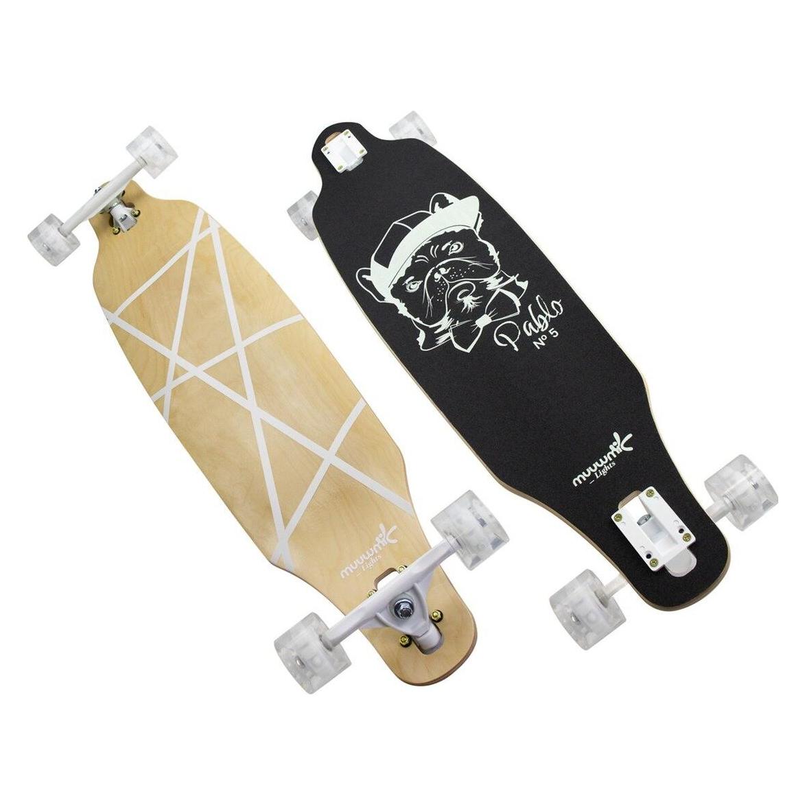 Muuwmi Lights Longboard GLOW ABEC 7 Pablo,mit LR+Glow-Effekt (38.19") (54931885)