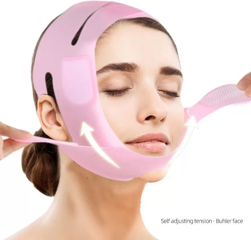 INF Silikon-Gesichtsmaske zur Straffung und Anhebung des Gesichts Rosa