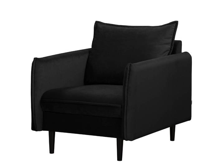 Sessel Palawan Schwarz Samt Ravi 74 x 86 x 91cm