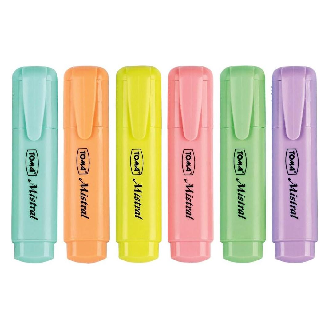 TOM Textmarker Mistral Pastell 6 Farben (6x) (354041)