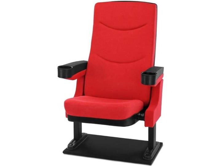 Fauteuil de cinéma rouge - Stagecaptain CS-600R Movieking - Tissu - Avec accoudoirs