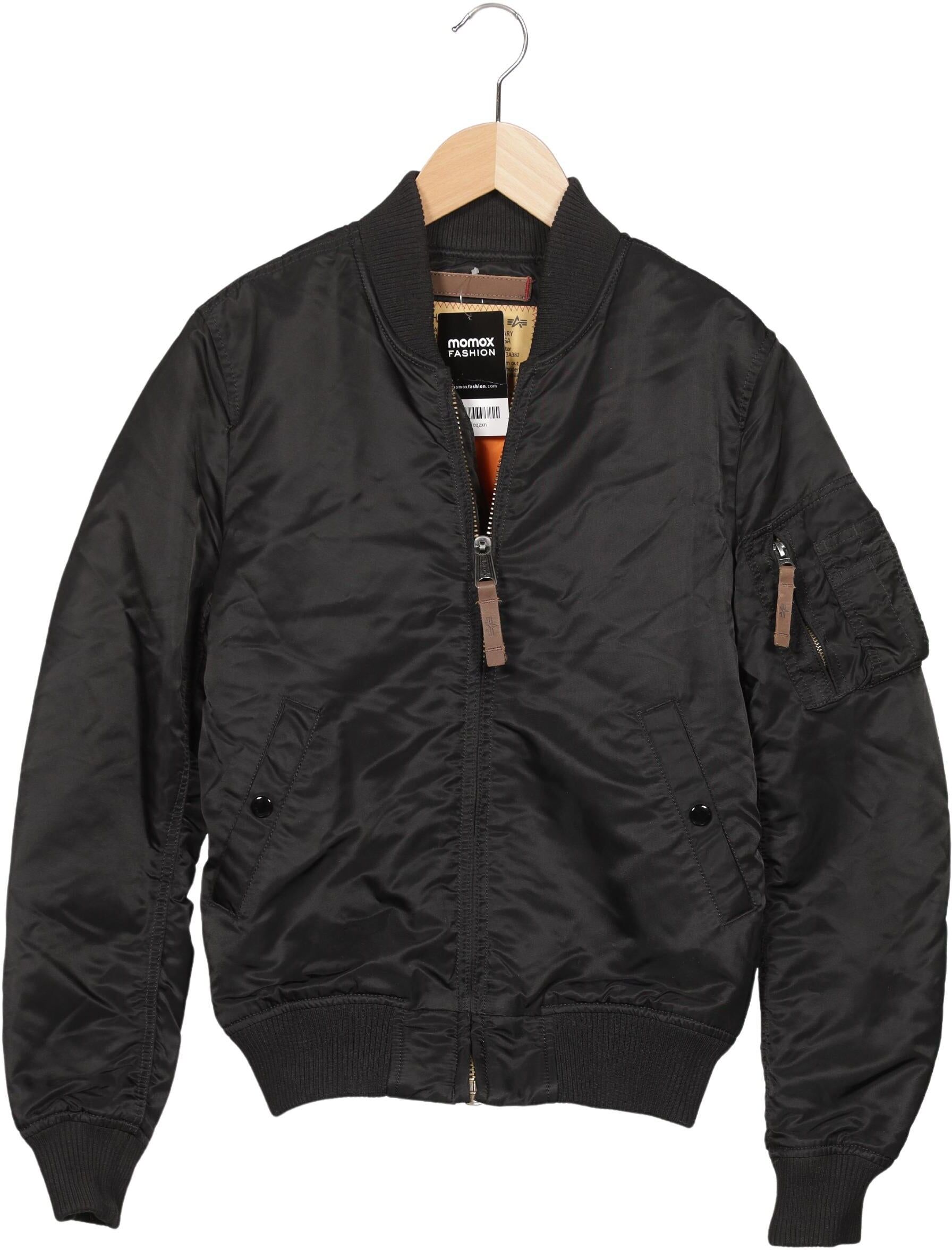 Alpha industries Herren Jacke, Schwarz, Gr. XS, Synthetik - Second Hand