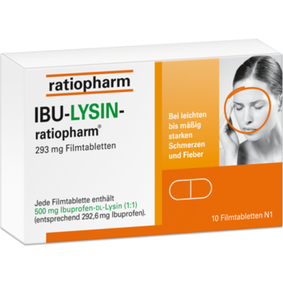 ratiopharm GmbH IBU-LYSIN-ratiopharm 293 mg Filmtabletten 10 St 16204704