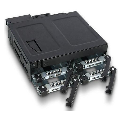 Icy Dock MB604SPO-B Hard Drive Backplane Schwarz (MB604SPO-B)