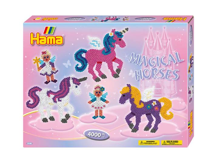 Hama Geschenkpackung Zauberhafte Pferde 4000 Perlen