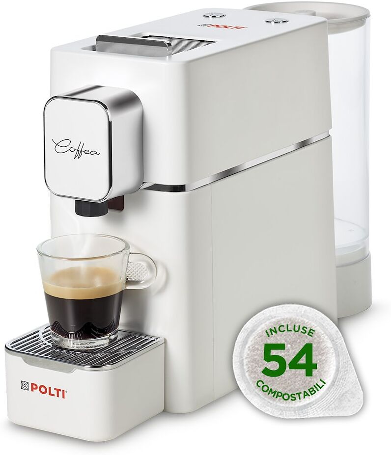 Macchina caffè cialde Polti Coffea S15W con 54 cialde incluse
