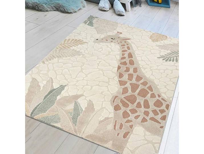 Tapis enfant LYN9 GIR AF 160x230 cm Crème - Tapis facile d'entretien doux et soyeux