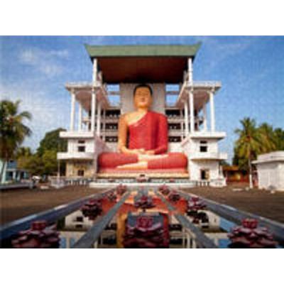 CALVENDO Puzzle Buddhastatue im Weherahena-Tempel Matara | 1000 Teile Lege-Größe 64x48cm Foto-Puzzle für glückliche Stunden
