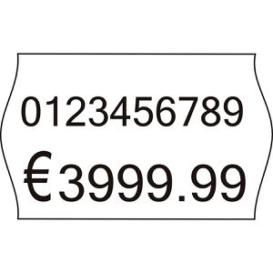 Böttcher-AG Preisetiketten weiß, 26 x 16 mm, permanent klebend, 36.000 Stück, 36 Rollen
